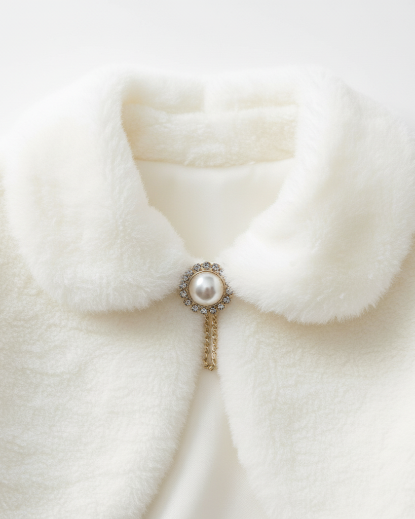 بوليرو قصير بناتي ناعم – أنيق ودافئ