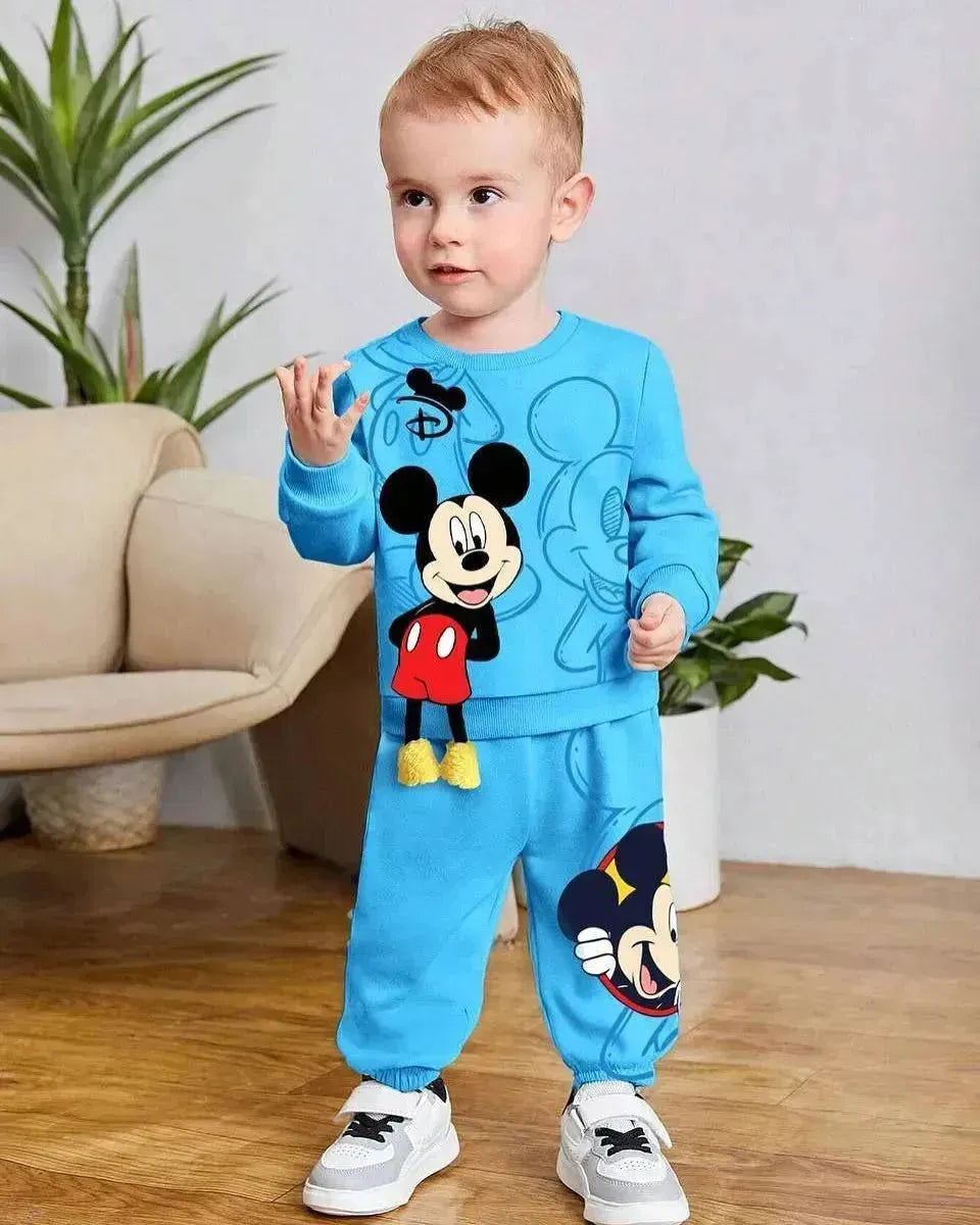 طقم Mickey والفأر السعيد بسحر الخطوط الزرقاء 3D