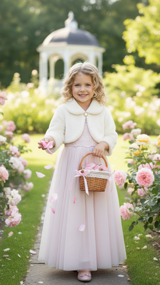 بوليرو قصير بناتي ناعم – أنيق ودافئ