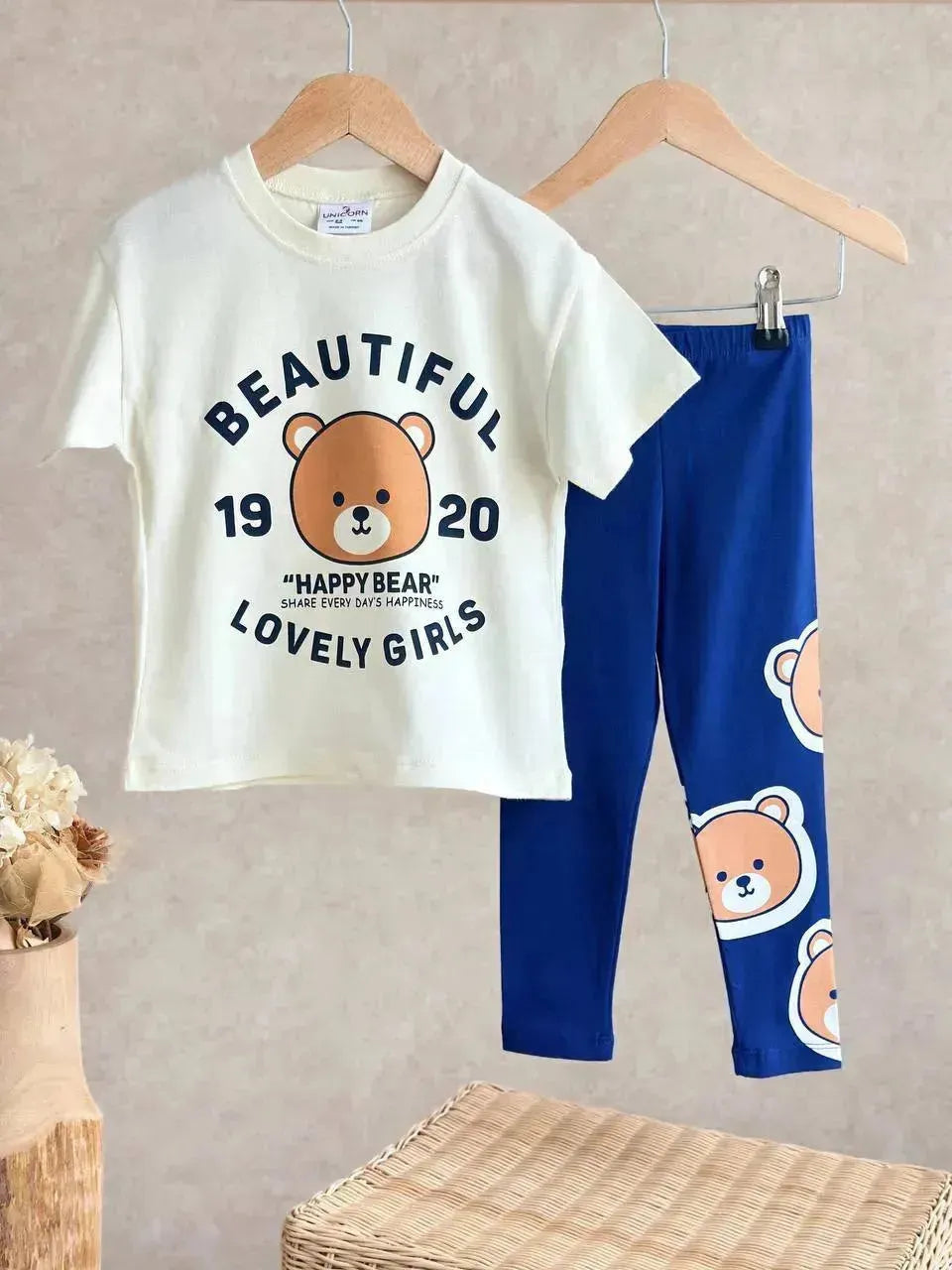 طقم Beautiful Lovely Girls: دب السعادة 3D