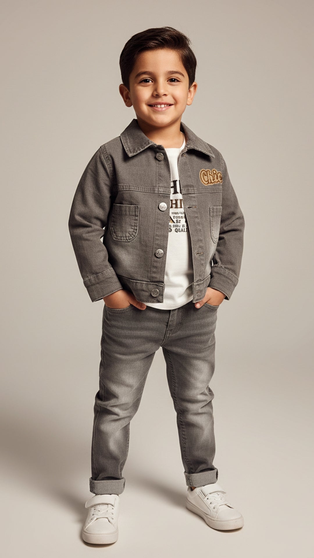 طقم جينز أمير الفخم – إطلالة ملكية