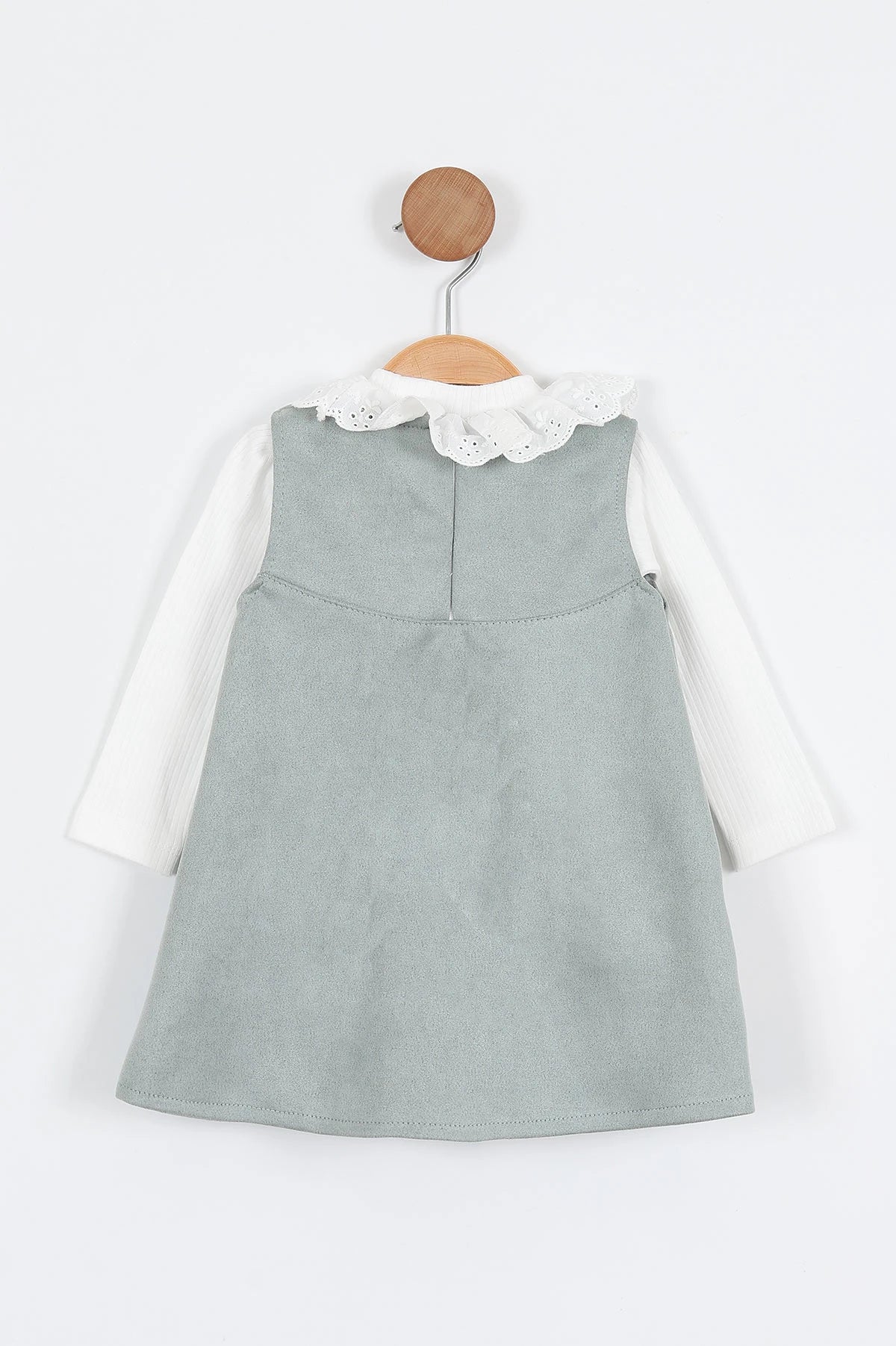 فستان بناتي فاخر مع ياقة دانتيل