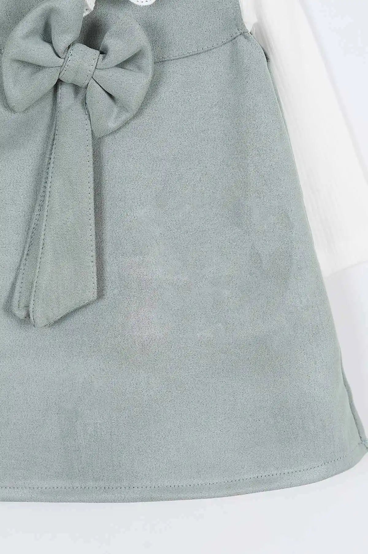 فستان بناتي فاخر مع ياقة دانتيل