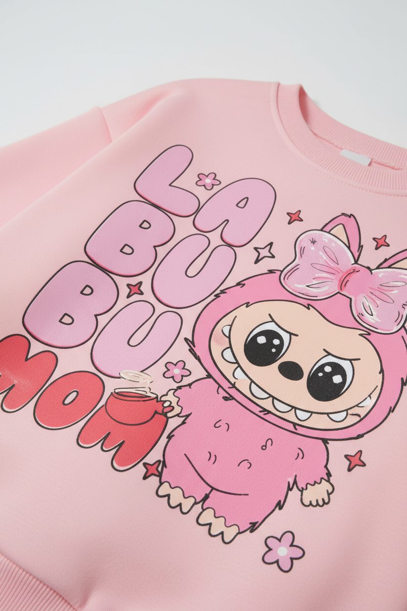 طقم LABUBU MOM– إطلالة مميزة للبنات – صورة 4