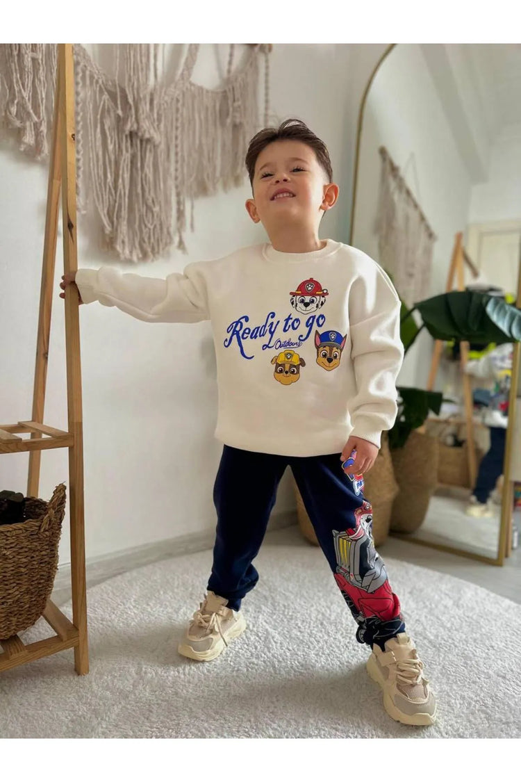 طقم PAW PATROL شتوي – إطلالة مميزة للأولاد – ملابس أولاد من بامبي