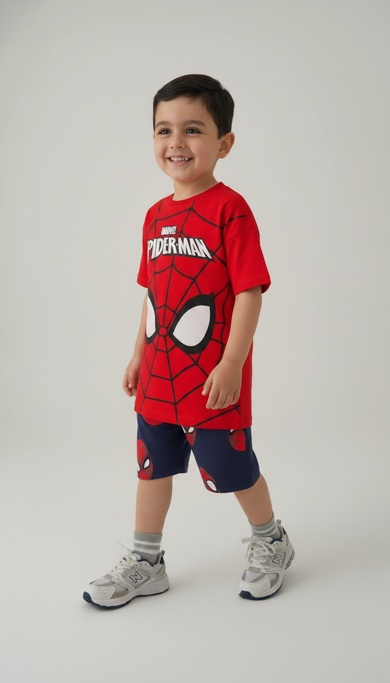 إطلالة الأبطال الصغار – SPIDER MAN الأحمر الجريء – زاوية إضافية