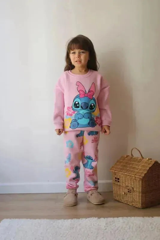طقم Lilo Stitch – إطلالة مميزة للبنات – ملابس بنات من بامبي