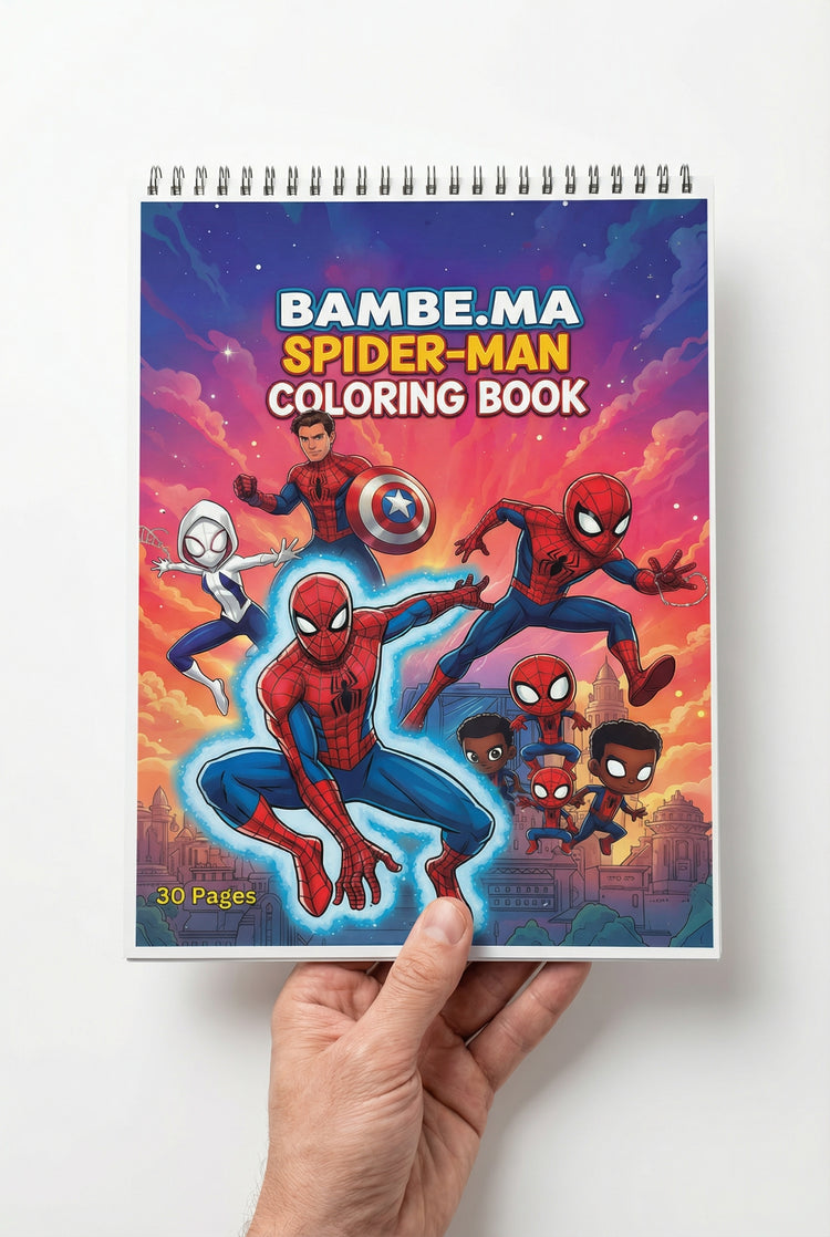 كتاب التلوين SPIDER-MAN – ملابس أولاد من بامبي