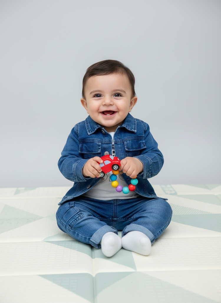 طقم جينز يزن - مظهر عصري وأنيق – ملابس أولاد من بامبي