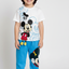 طقم Mickey والفأر السعيد بسحر الخطوط الزرقاء 3D