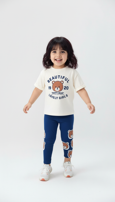 طقم Beautiful Lovely Girls: دب السعادة 3D