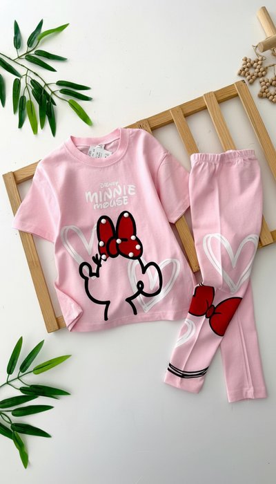 طقم ميني الوردي: فيونكات ساحرة 3D