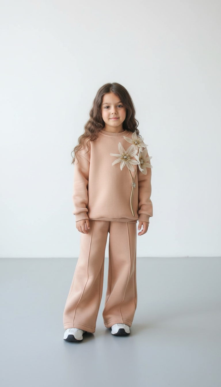 طقم بناتي بخطوط مارين الراقية