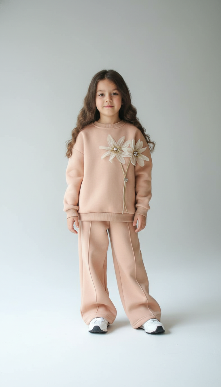 طقم بناتي بخطوط مارين الراقية