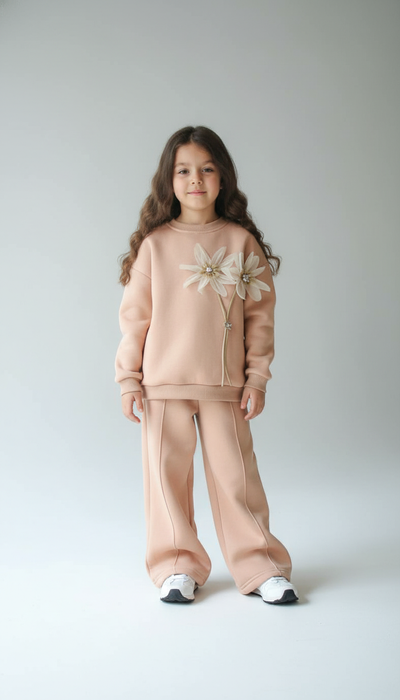 طقم بناتي بخطوط مارين الراقية