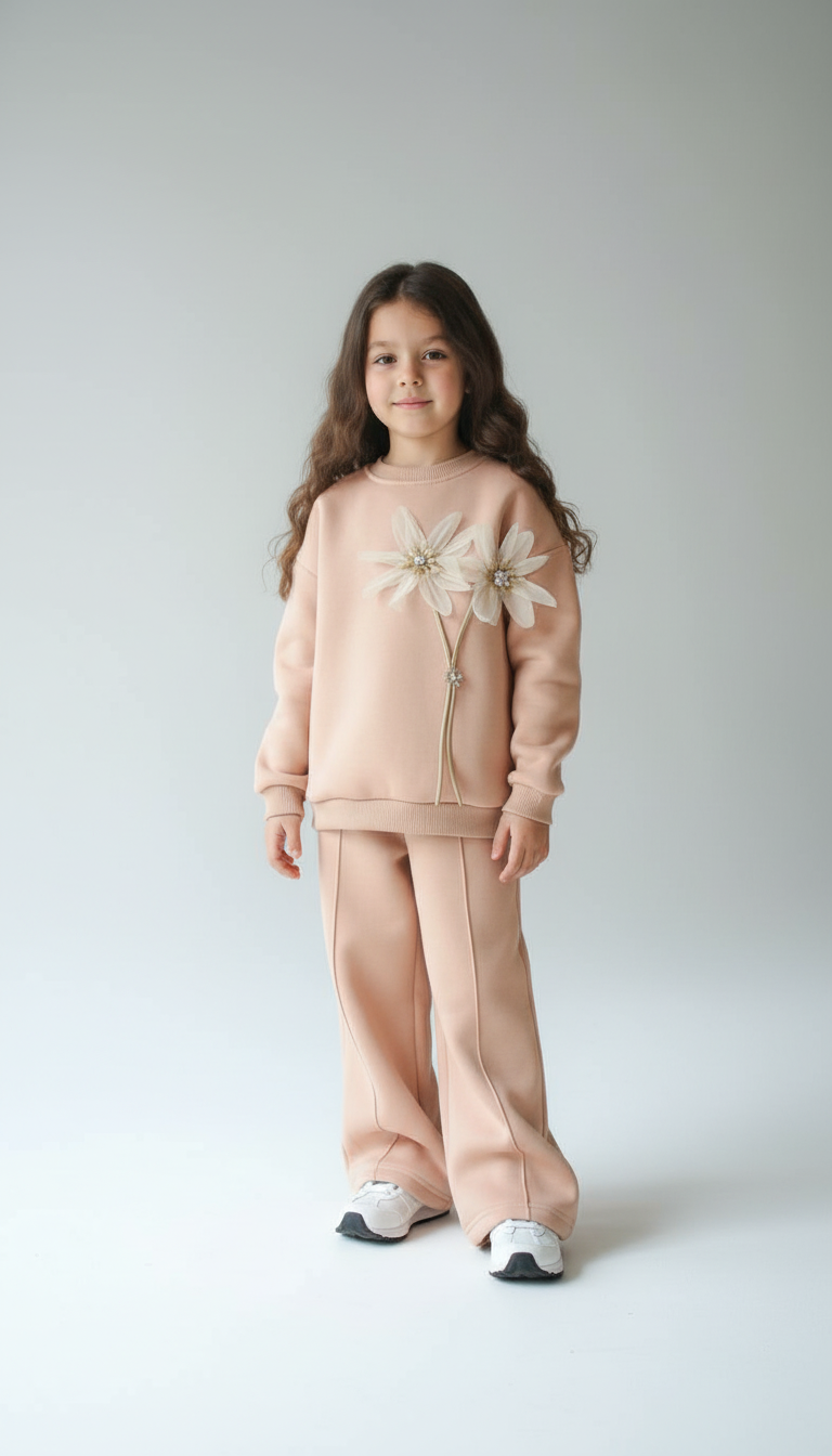 طقم بناتي بخطوط مارين الراقية