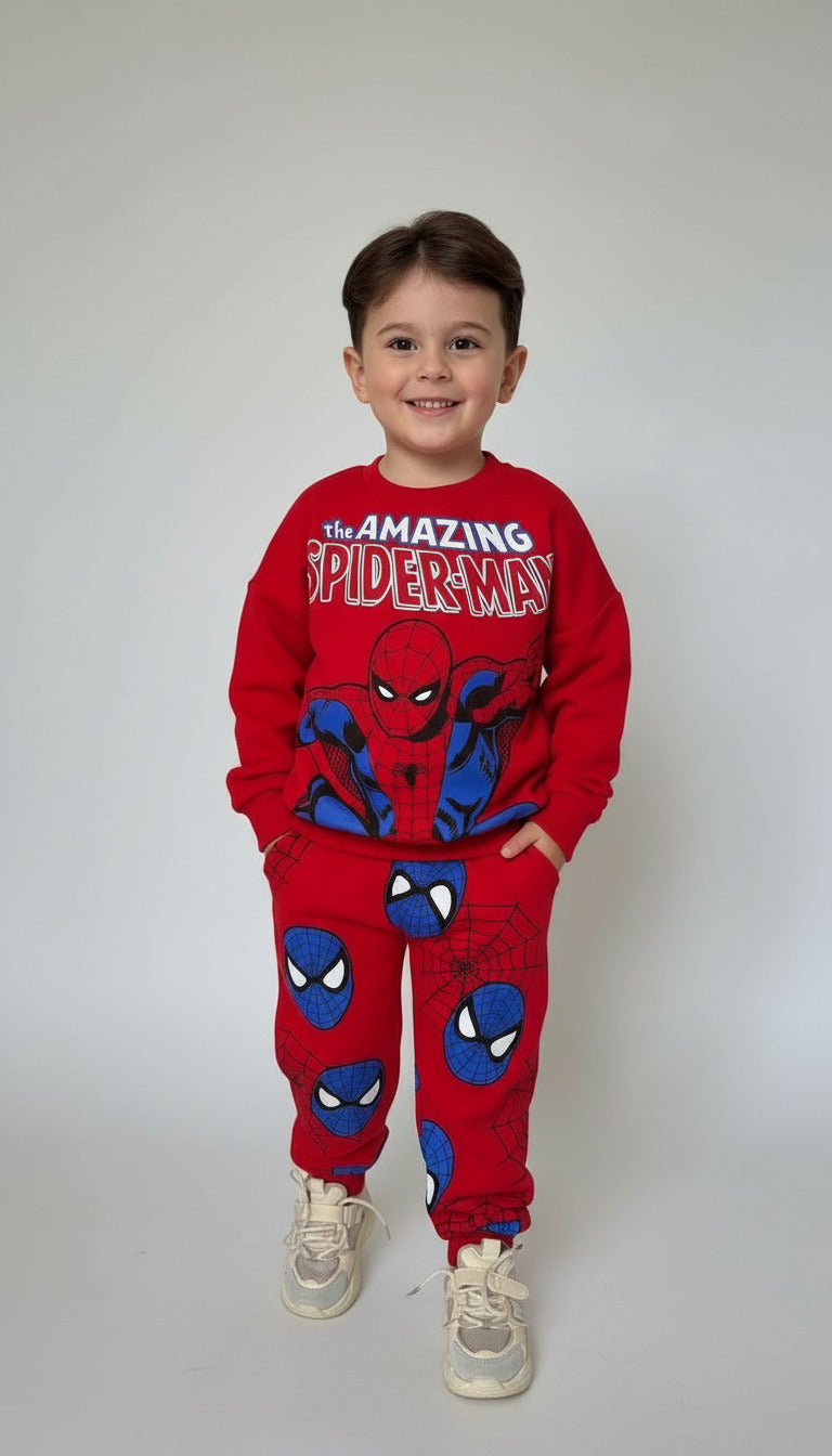 إطلالة الأبطال الصغار – SPIDERMAN HERO – ملابس أولاد من بامبي