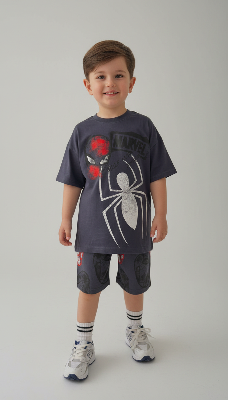 إطلالة الأبطال الصغار – SPIDER MAN الأسطوري – ملابس أولاد من بامبي