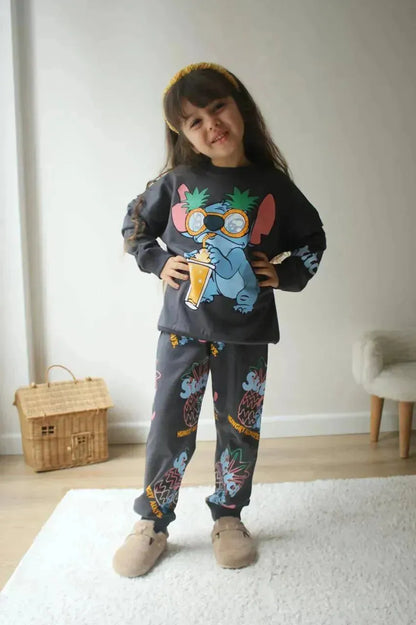 طقم Stitch Tropical  – إطلالة مميزة للبنات