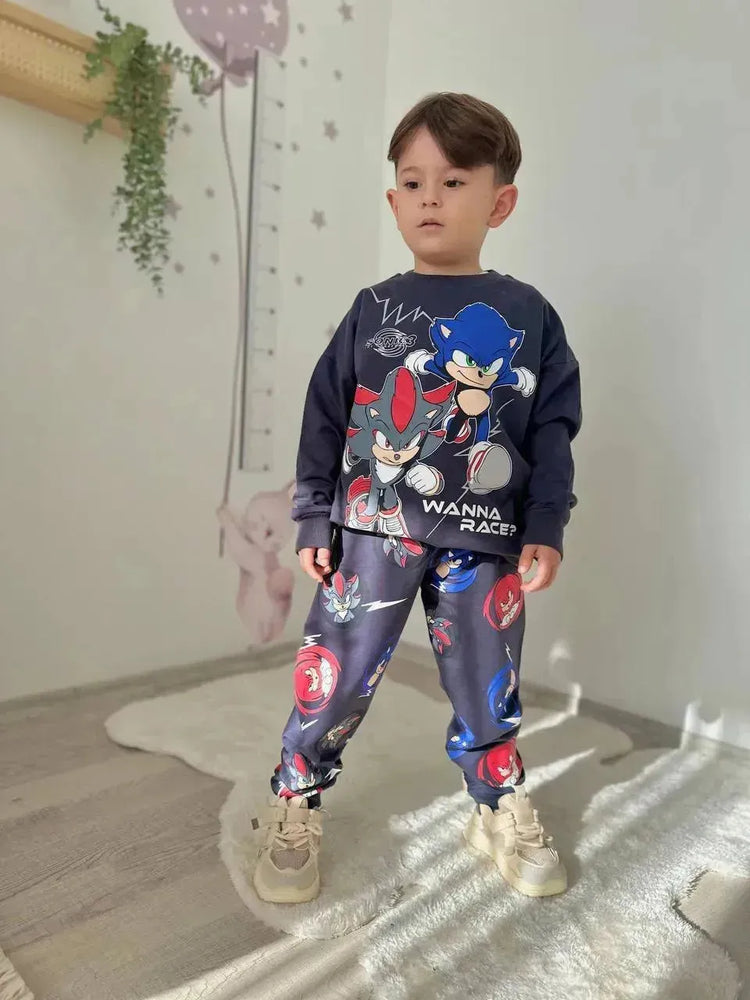 طقم SONIC – إطلالة مميزة للأطفال – ملابس أولاد من بامبي