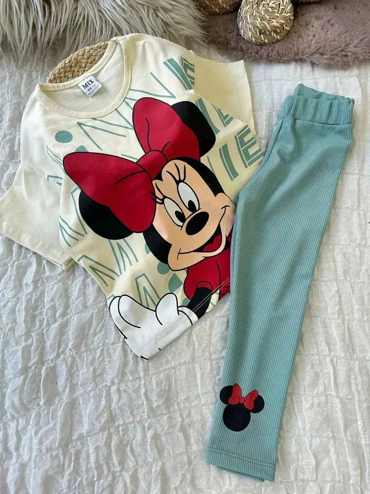 طقم Minnie Mouse – ألوان الأحلام بنعومة ساحرة – ملابس بنات من بامبي