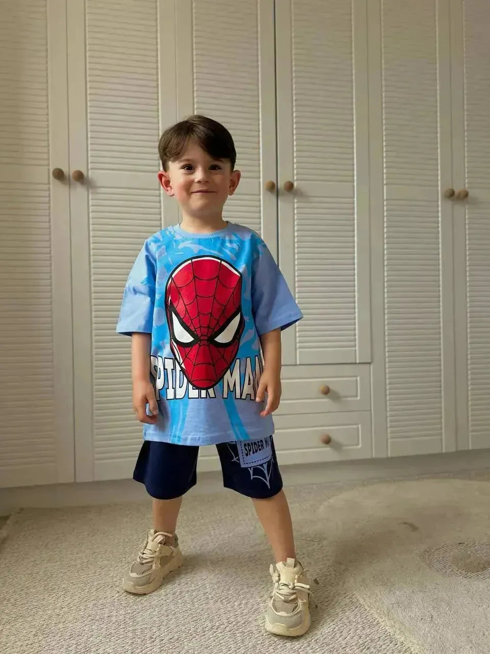 إطلالة الأبطال الصغار – SpiderMan – ملابس أولاد من بامبي