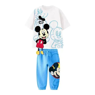 طقم Mickey والفأر السعيد بسحر الخطوط الزرقاء 3D