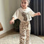 طقم Leopard للبنات - تألق ناعم بطبعات جريئة