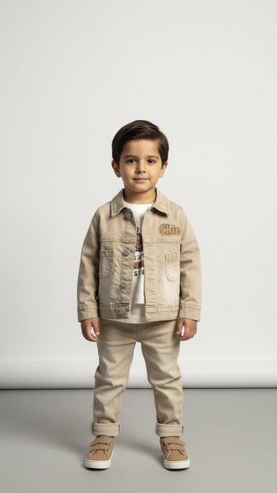 طقم جينز أمير الفخم – إطلالة ملكية