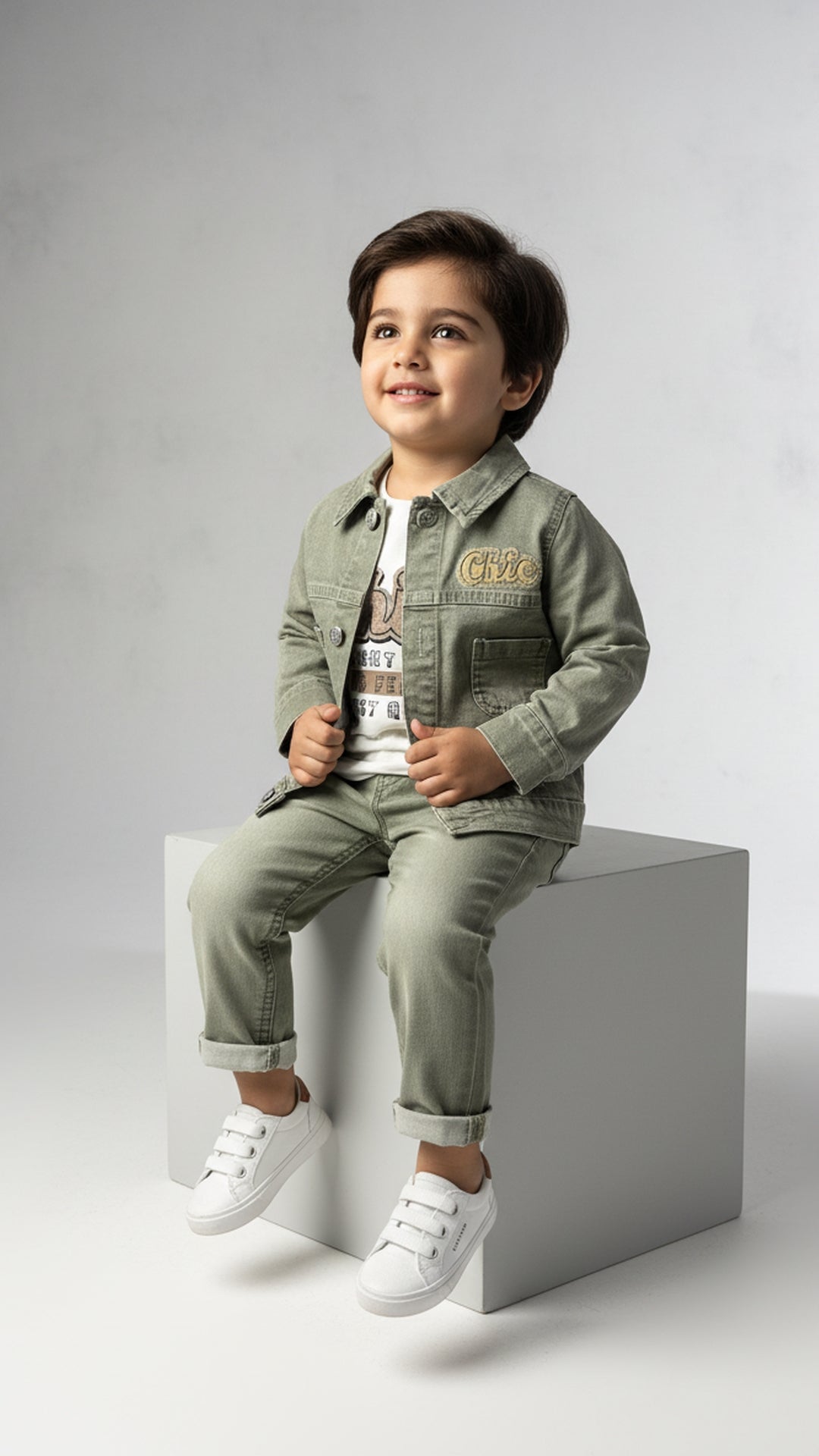 طقم جينز أمير الفخم – إطلالة ملكية