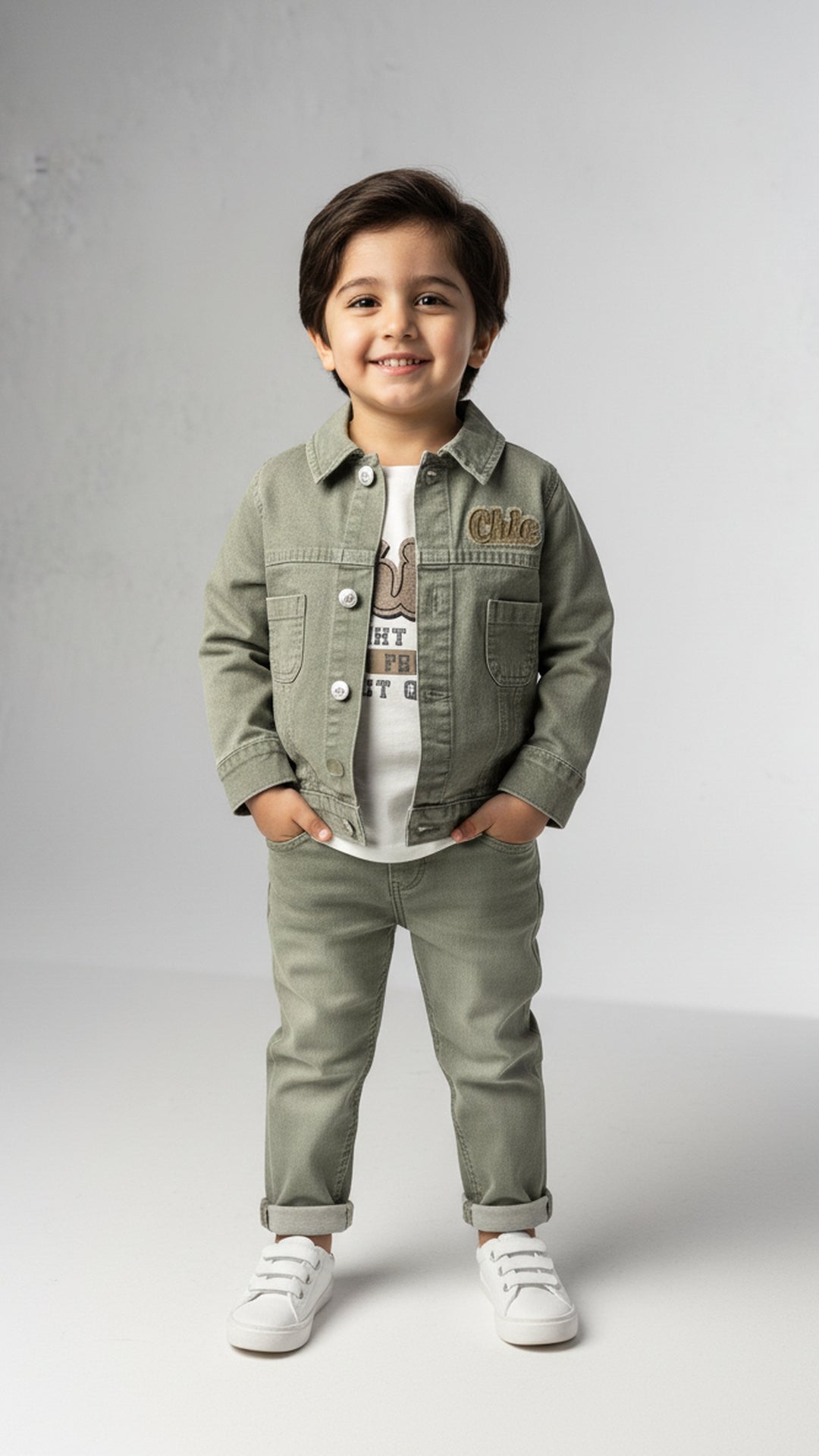 طقم جينز أمير الفخم – إطلالة ملكية