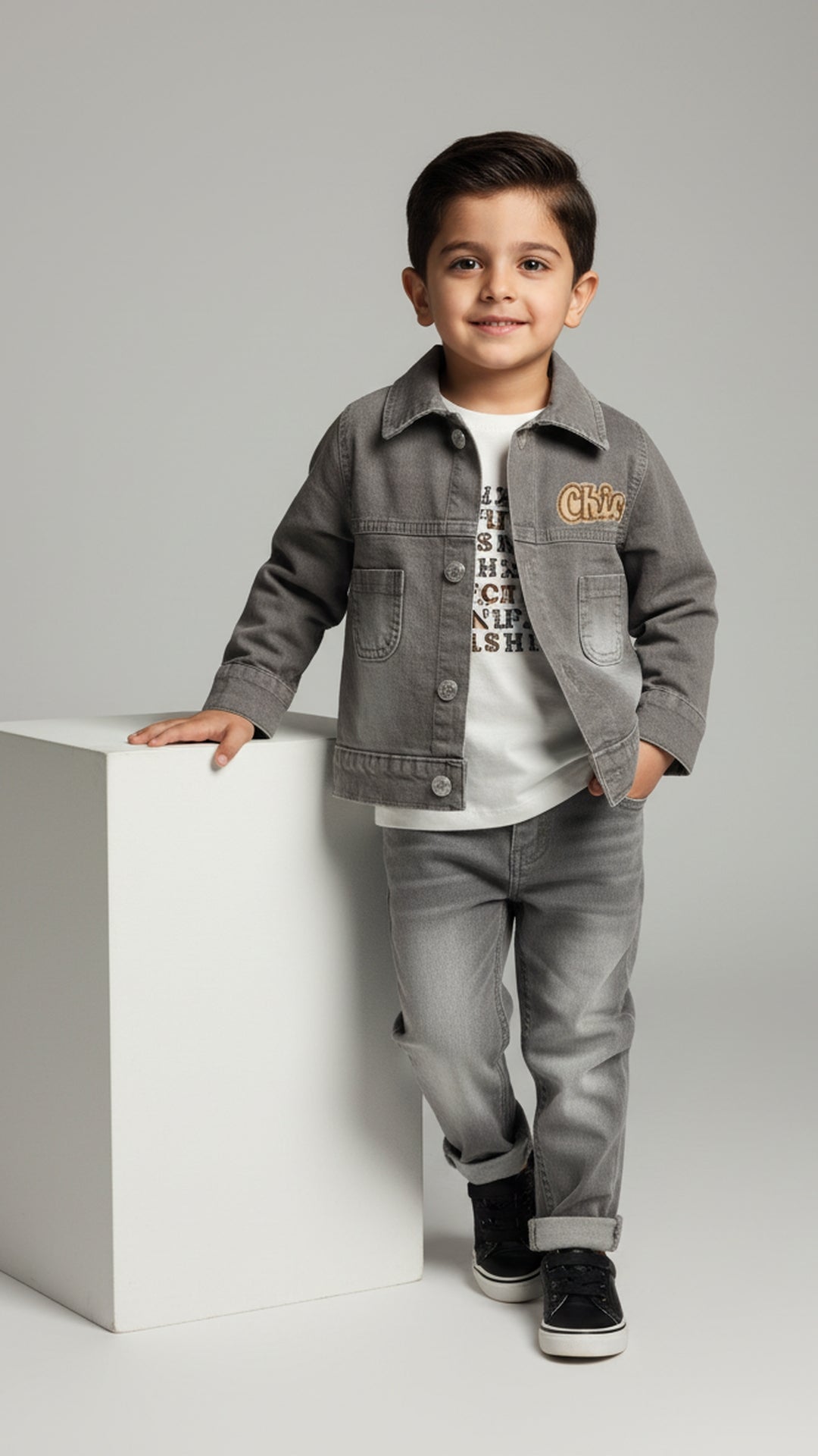 طقم جينز أمير الفخم – إطلالة ملكية