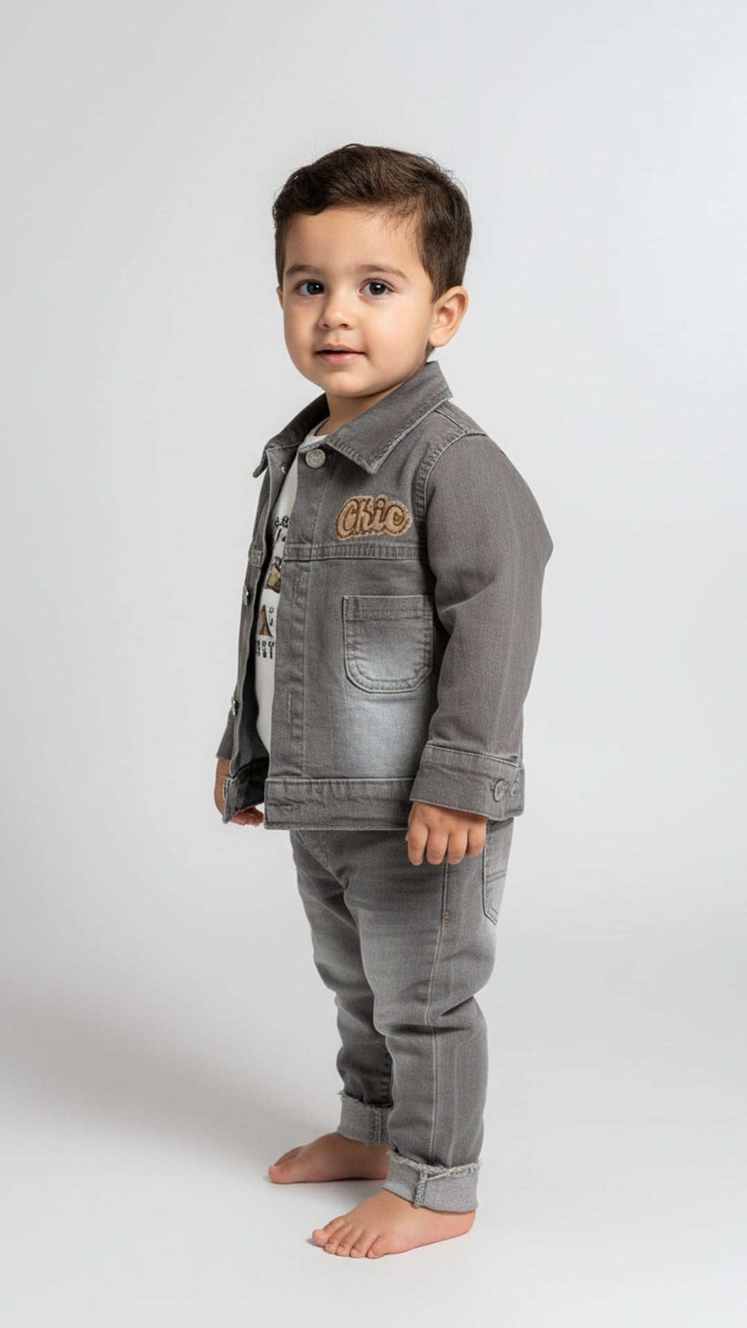 طقم جينز أمير الفخم – إطلالة ملكية